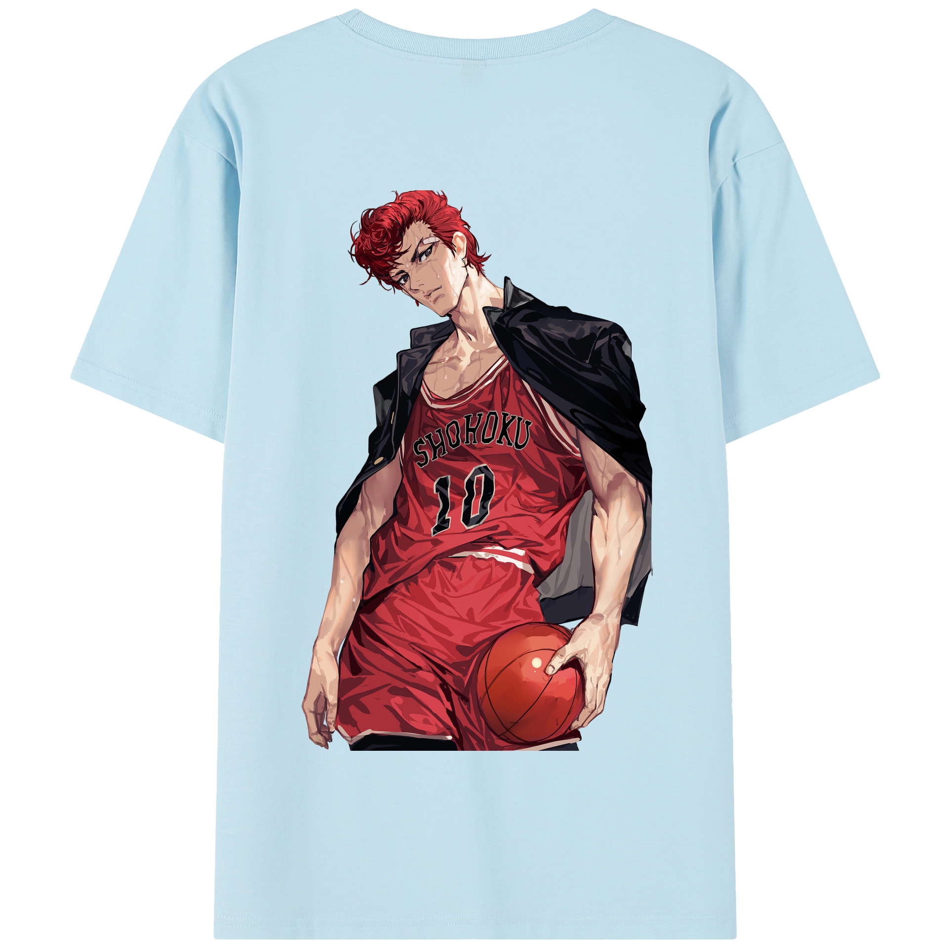 SLAM DUNK／スラムダンク 綿100％半袖Tシャツ（背面プリント）